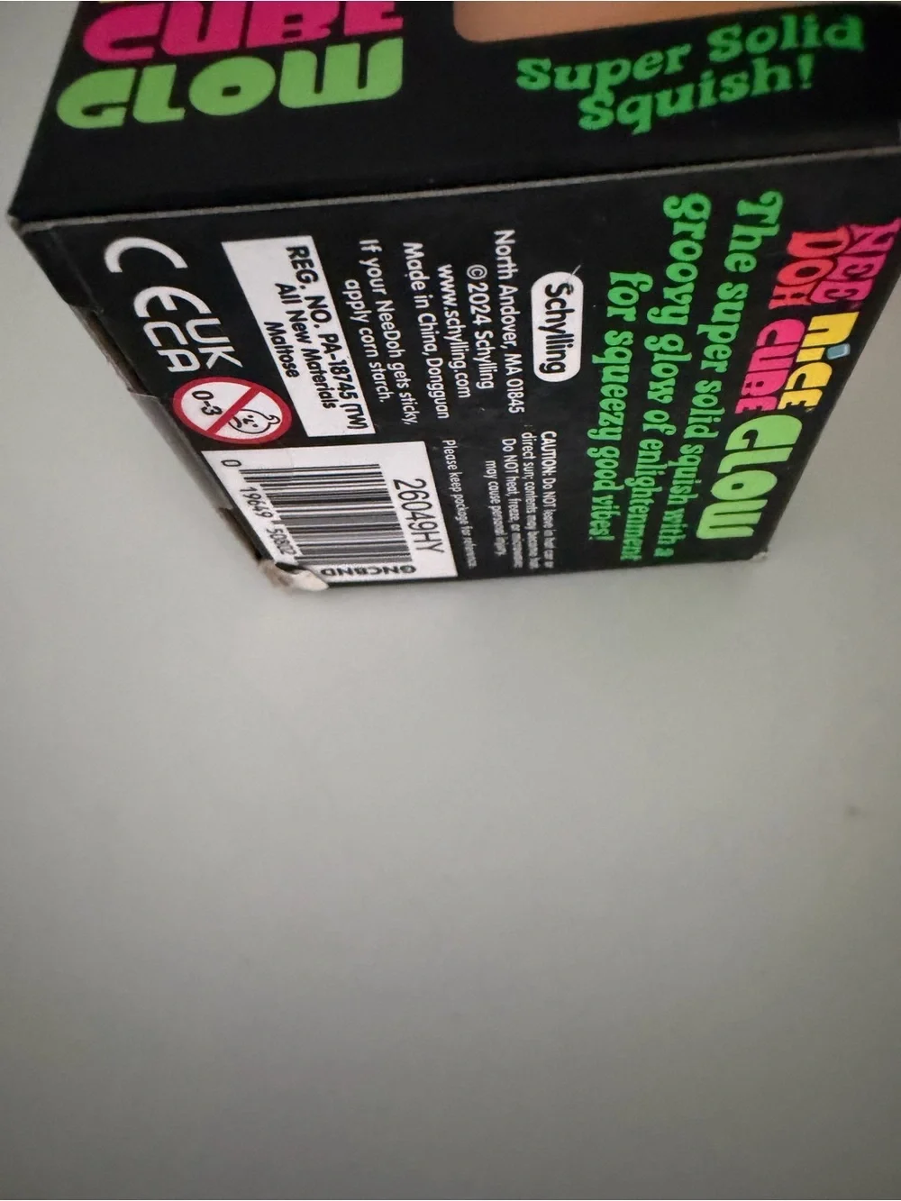 Nice Doh Cube Glow Sensory Stress Toy - new and authentic